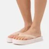 Calvin Klein Jeans Beach Flatform Logo - Sandalias De Dedo - Peach Blush/Oyster Mushroom
