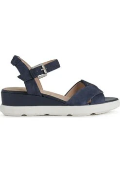 Geox D Pisa - Sandalias De Cuña - Dark Jeans