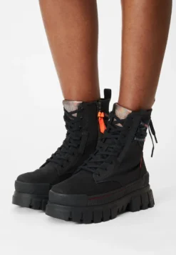 Palladium Vegan Revolt Boot Tx - Botas Con Cordones - Black