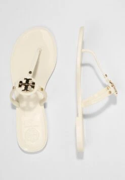 Tory Burch Mini Miller Flat Thong - Chanclas De Dedo - Ivory -Hava Tienda de ventas 1668f6e903cc4f77a1a44fbc0e9d7ae9
