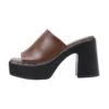 Lea - Sandalias Planas - Brown