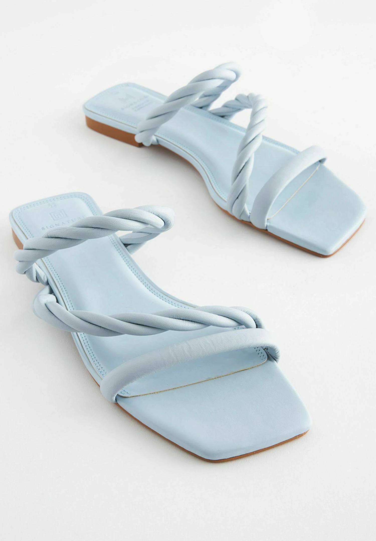 Next Signature Twist Detail - Sandalias Planas - Blue 2 Next Signature Twist Detail - Sandalias Planas - Blue - Imagen 2