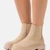 Even&Odd Botines Con Plataforma - Beige