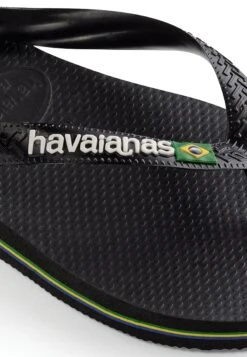 Havaianas Flip Flop Brasil Logo - Chanclas De Dedo - Black/Black -Hava Tienda de ventas 3519bba42c8f4fb4aab6db81f4cdb65f