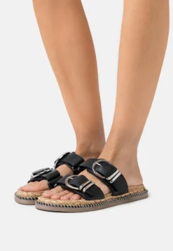 Suzie - Sandalias Planas - Black