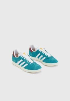 Adidas Originals Gazelle Unisex - Zapatillas - Arctic Fusion/Crew Yellow/Collegiate Burgundy