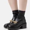 Coach Kenna Bootie - Botines Con Plataforma - Black