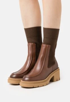 Marc O'Polo Tyra- Botines Con Plataforma - Cognac