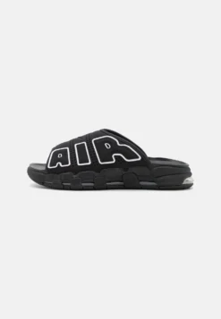Nike Sportswear Air More Uptempo Slide Unisex - Sandalias Planas - Black/White/Clear