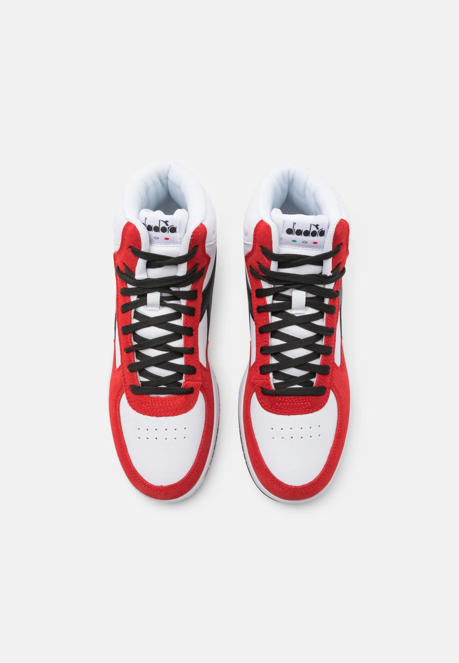 Diadora Raptor Unisex - Zapatillas Altas - White/High Risk Red/Black 4 Diadora Raptor Unisex - Zapatillas Altas - White/High Risk Red/Black - Imagen 4