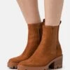 Anna Field Botines Con Plataforma - Cognac