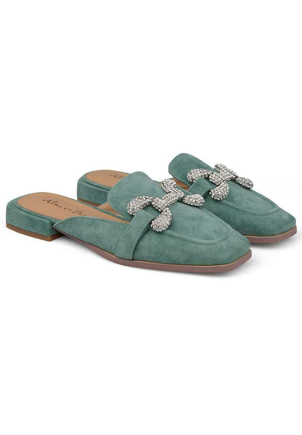 Alma En Pena Sandalias Planas - Verde 2 Alma En Pena Sandalias Planas - Verde - Imagen 2