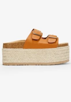 Con Plataforma Esparto - Sandalias - Cuero