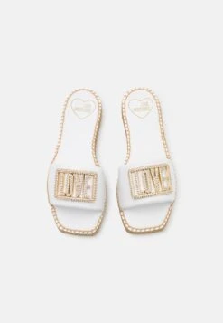 LOVE MOSCHINO Sandalias Planas - Bianco -Hava Tienda de ventas 860f2c8bef18473083f33f0d2299ff7c
