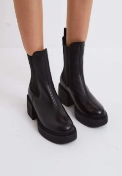 Block - Botines Con Plataforma - Black