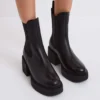 Block - Botines Con Plataforma - Black