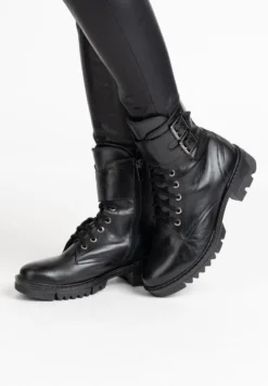 Dreimaster Botines Camperos - Schwarz