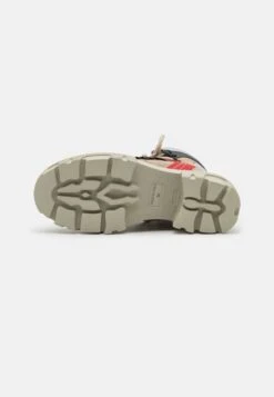 MSGM Hiking Boots - Botines Con Cordones - Ecru/Red -Hava Tienda de ventas 8a0513cf37944f819916fcf5d11bd6b4