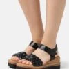 Gabor Comfort Sandalias Con Plataforma - Schwarz