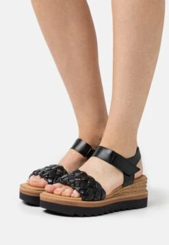 Gabor Comfort Sandalias Con Plataforma - Schwarz