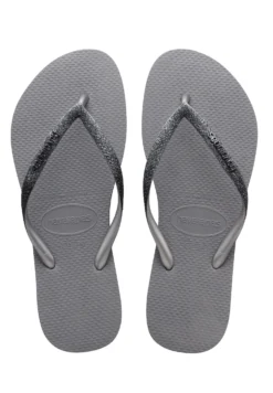 Havaianas Flip Flop Slim Sparkle Ii - Chanclas De Dedo - Steel Grey