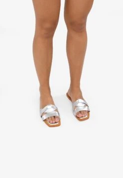 Sandalias Planas - Plata