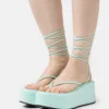 Erikaplatform Thongs - Sandalias De Dedo - Mint