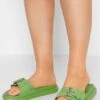 Buckle Strap- Chanclas De Baño - Green