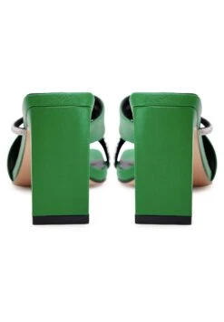 1659 - Cesare Gaspari High Heeled Sandals Leather High Heeled Sandals - Sandals - Cesare Gaspari - Sandalias - Green -Hava Tienda de ventas ad0d36b3791d4208accd54f660bbded5