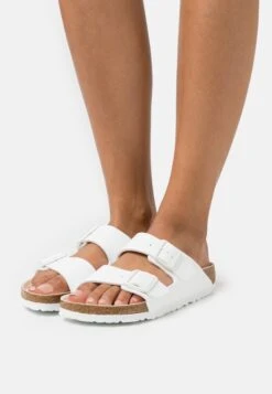 Birkenstock Arizona Bf Triples Narrow - Pantuflas - White