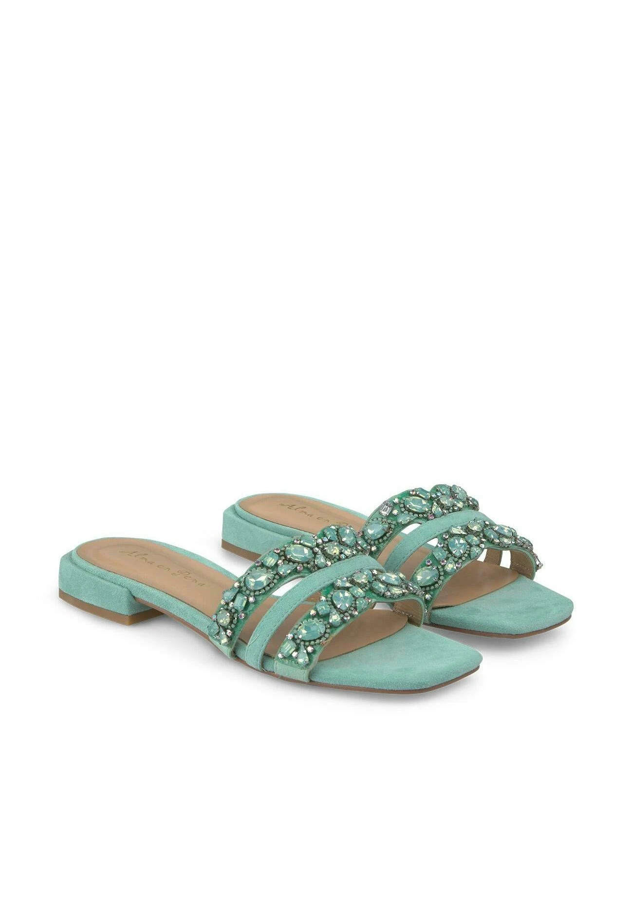 Alma En Pena Muli - Sandalias Planas - Verde 2 Alma En Pena Muli - Sandalias Planas - Verde - Imagen 2