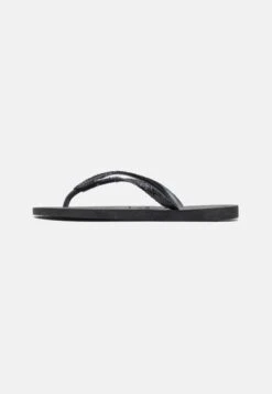 Havaianas Slim Glitter Ii Mini Me Kids - Chanclas De Dedo - Black/Dark Grey