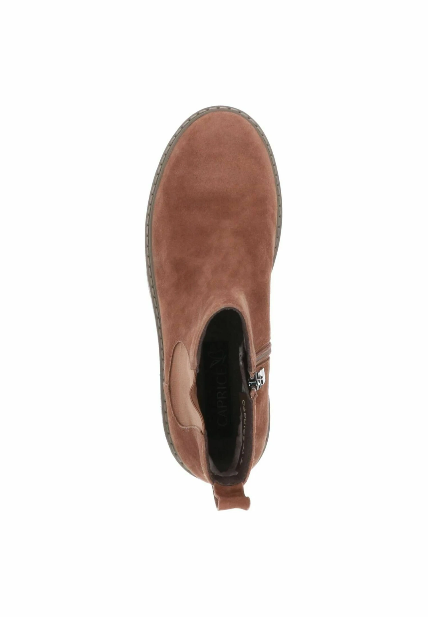 Caprice Botines Con Plataforma - Cognac Suede 3 Caprice Botines Con Plataforma - Cognac Suede - Imagen 3