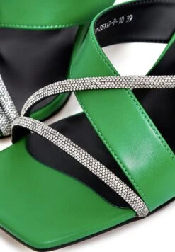 1659 - Cesare Gaspari High Heeled Sandals Leather High Heeled Sandals - Sandals - Cesare Gaspari - Sandalias - Green -Hava Tienda de ventas e2ce6cd29dbe497a8695c8b0584bbe8a