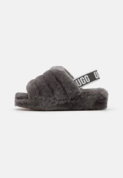 Ugg Fluff Yeah Slide - Pantuflas - Charcoal -Hava Tienda de ventas e5d503e1335d4ea8833560b24c9182b3