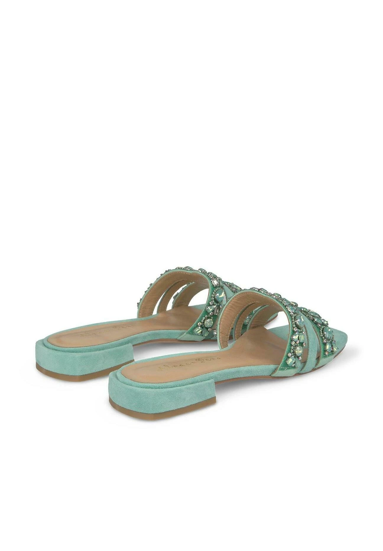 Alma En Pena Muli - Sandalias Planas - Verde 3 Alma En Pena Muli - Sandalias Planas - Verde - Imagen 3