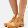 Palladium Pampa Hi Zip- Botines Con Cordones - Amber Gold